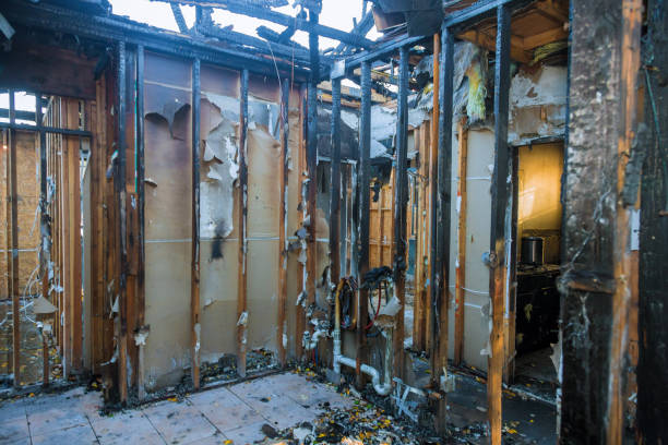 Professional Emergency Fire Cleanup technician working in East Aurora, NY